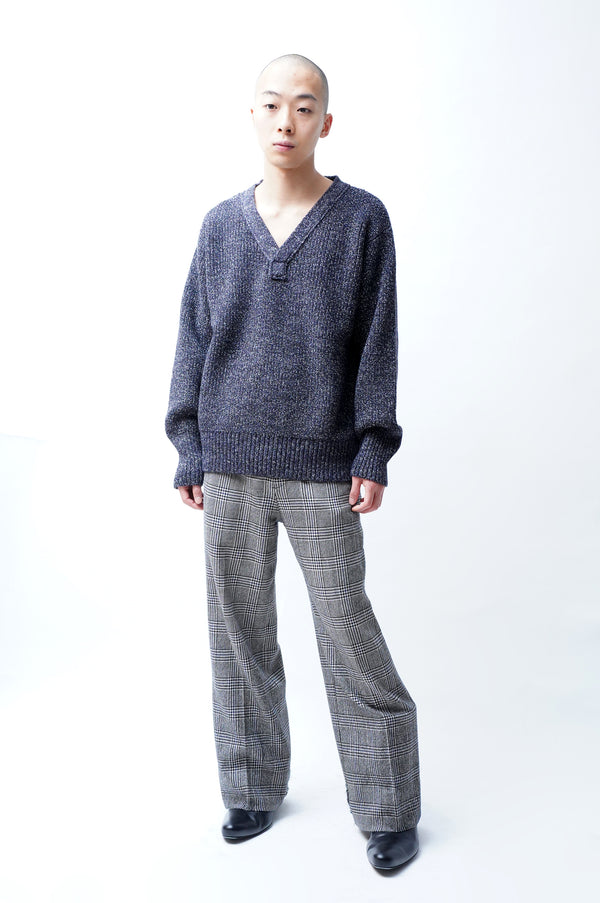 B.BILLIE -Wool Chambray Mechanical Beach Sweater
