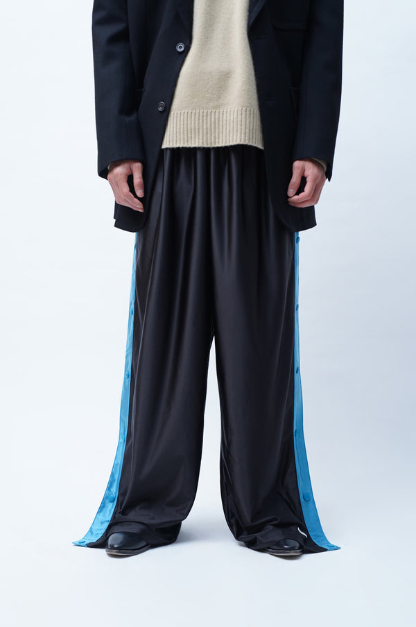 2000's "NIKE" -Side Snap Jersey Pants-