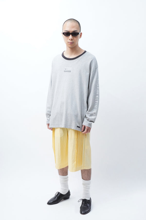 2000’s “CK Calvin Klein Jeans” -Logo Printed L/S Tee-