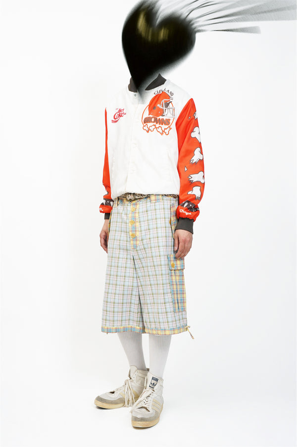 "Aris Tatalovich" -PLAID CARGO SHORTS-