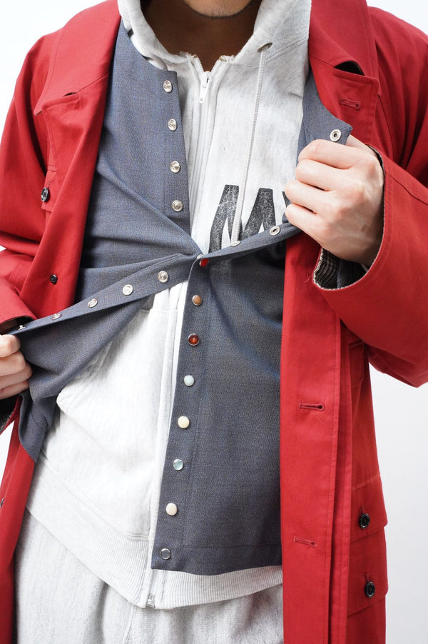 [MANHOLE EDITION] -Wool Cardigan with Treasure Buttons-