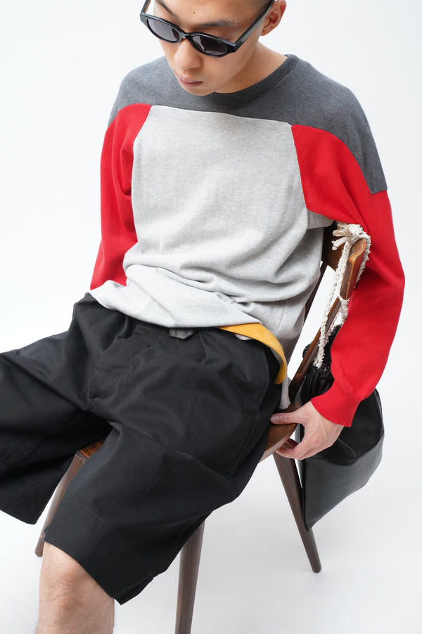 METHOD [Integrated Leather Belt Short Pants]