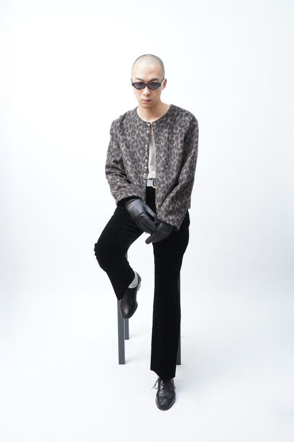 [MANHOLE EDITION] -Leopard Cardigan with Treasure Buttons-