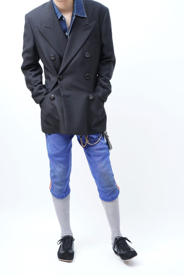 -OBLIQUA SNEAKERS- CALF SKIN/SUEDE