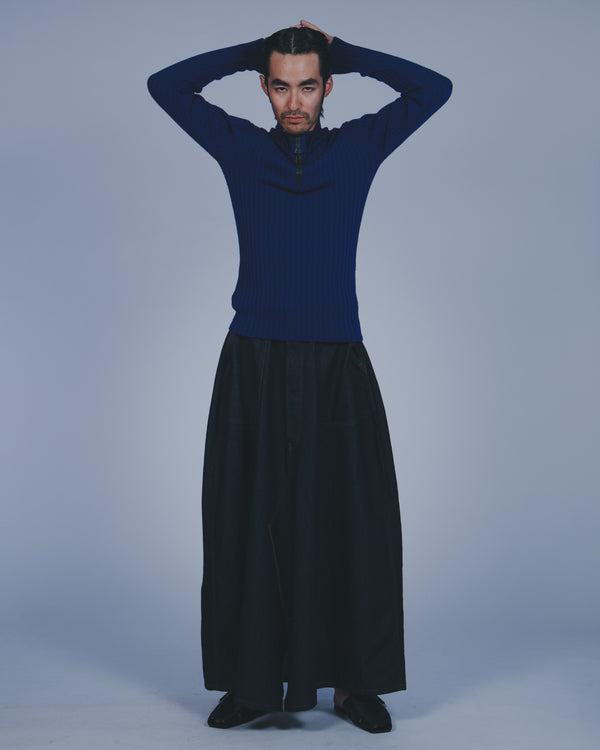 "Mars meets SKEWed" -MEGA WIDE JEAN SKIRT- [ONEWASH]