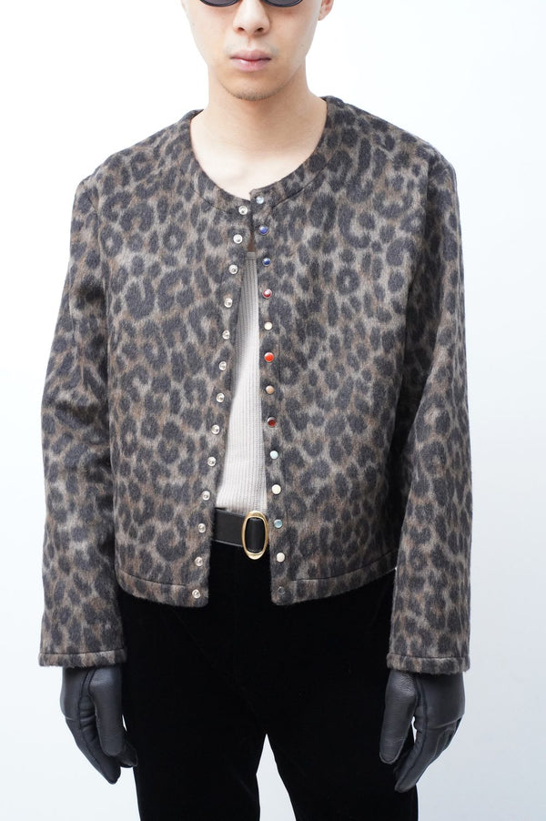 [MANHOLE EDITION] -Leopard Cardigan with Treasure Buttons-