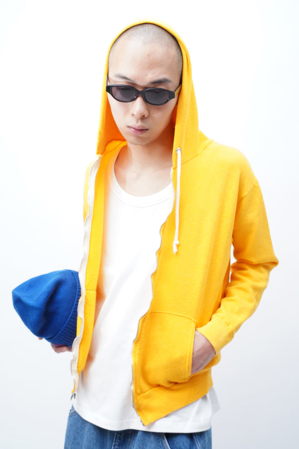 70's "UNKNOWN" -"SOLAR ENERGY" Printed Zip up Sweat Parka-