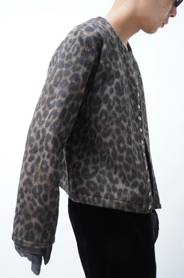 [MANHOLE EDITION] -Leopard Cardigan with Treasure Buttons-