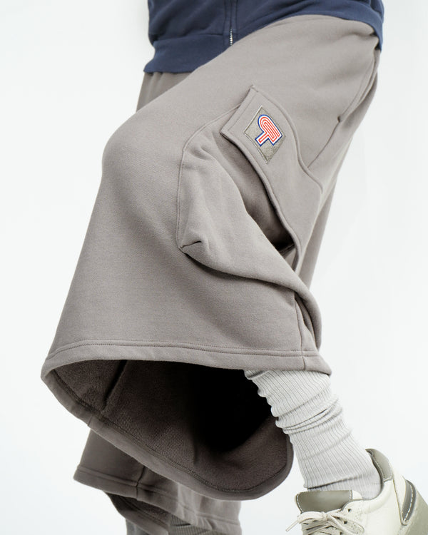 "STAY FAT" -Sweat Cargo Shorts-