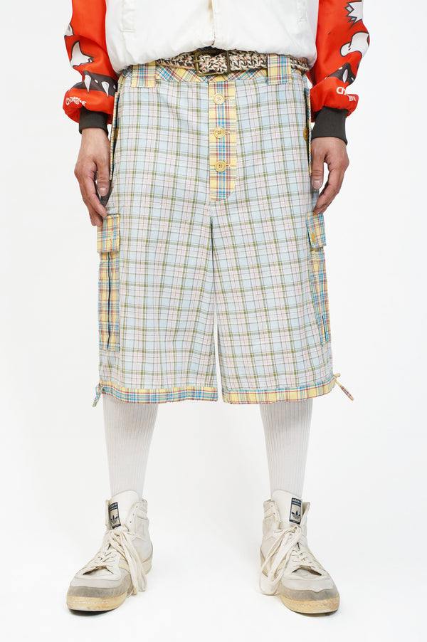 "Aris Tatalovich" -PLAID CARGO SHORTS-