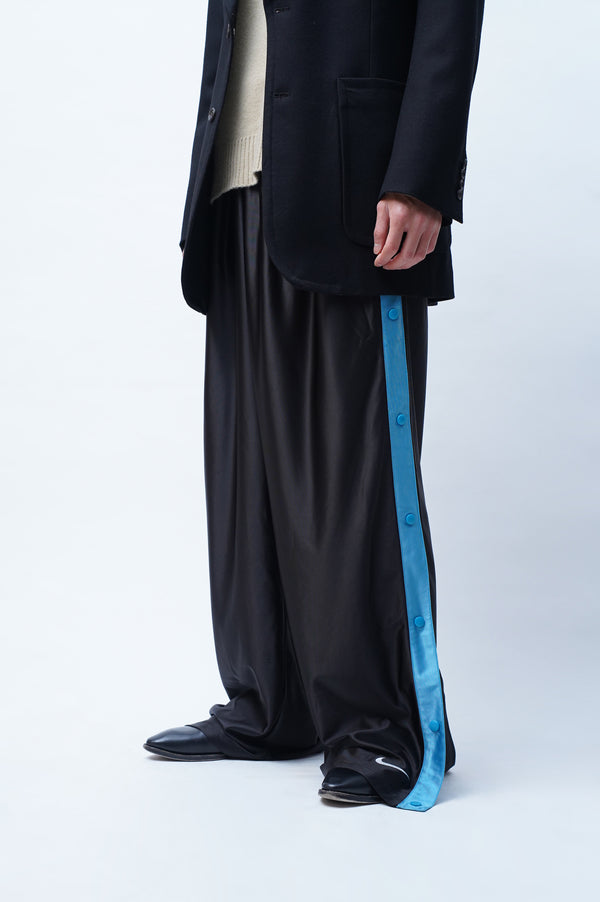 2000's "NIKE" -Side Snap Jersey Pants-