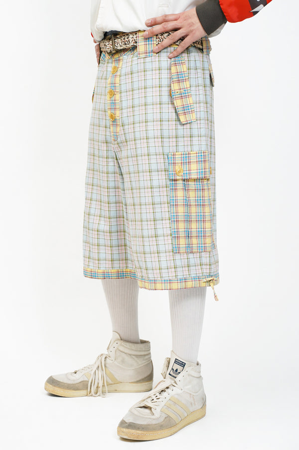 "Aris Tatalovich" -PLAID CARGO SHORTS-