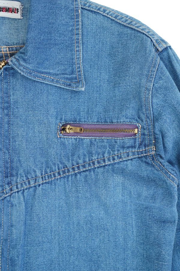 70's "THE BOTTOM HALF" -DENIM JACKET-