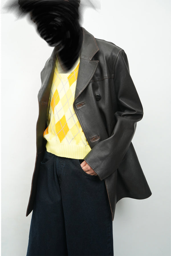 "NAMACHEKO" -ELIJHA LEATHER JACKET-