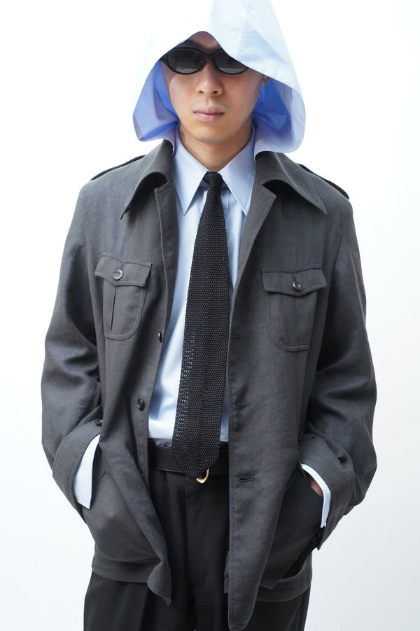 -Polyester mesh safari jacket-