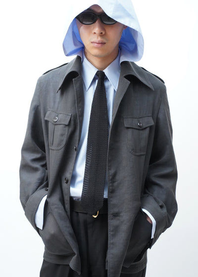 -Polyester mesh safari jacket-