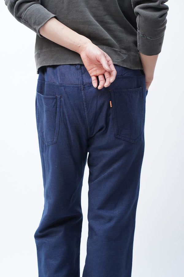 N.CLAPTON -Semi-Flared Denim Easy Pants-