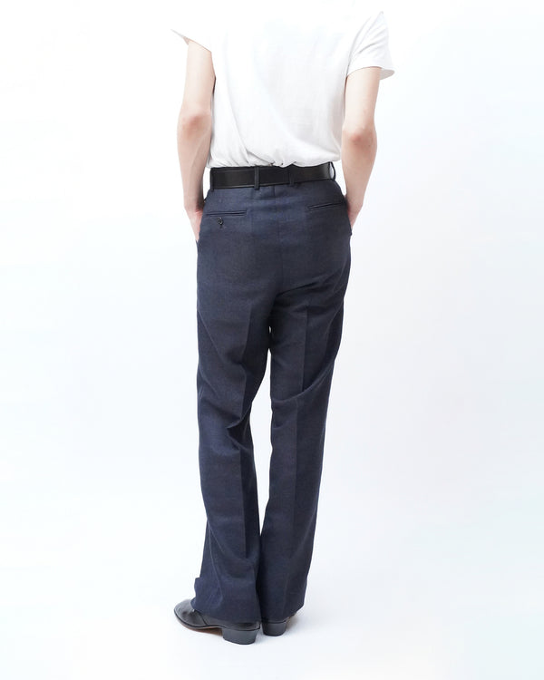 -Mesh Flared Trousers-