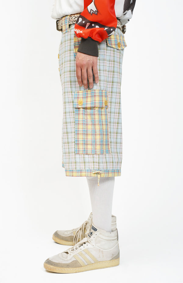 "Aris Tatalovich" -PLAID CARGO SHORTS-