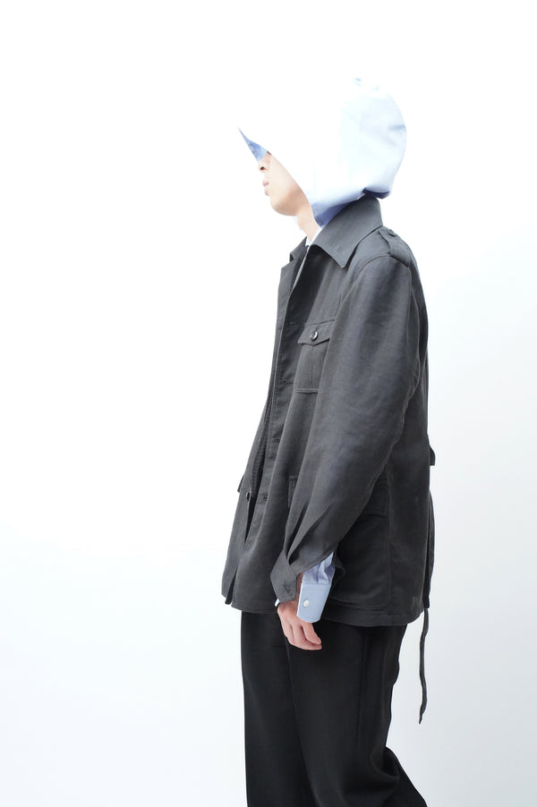 -Polyester mesh safari jacket-