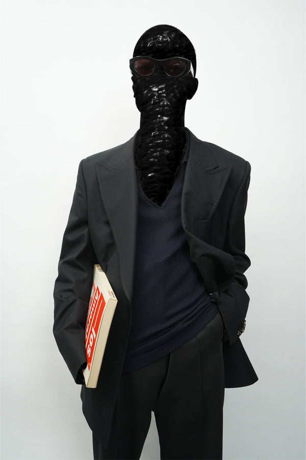 "ARMANI EXCHANGE" -Wool/Acrylic Skipper Polo-