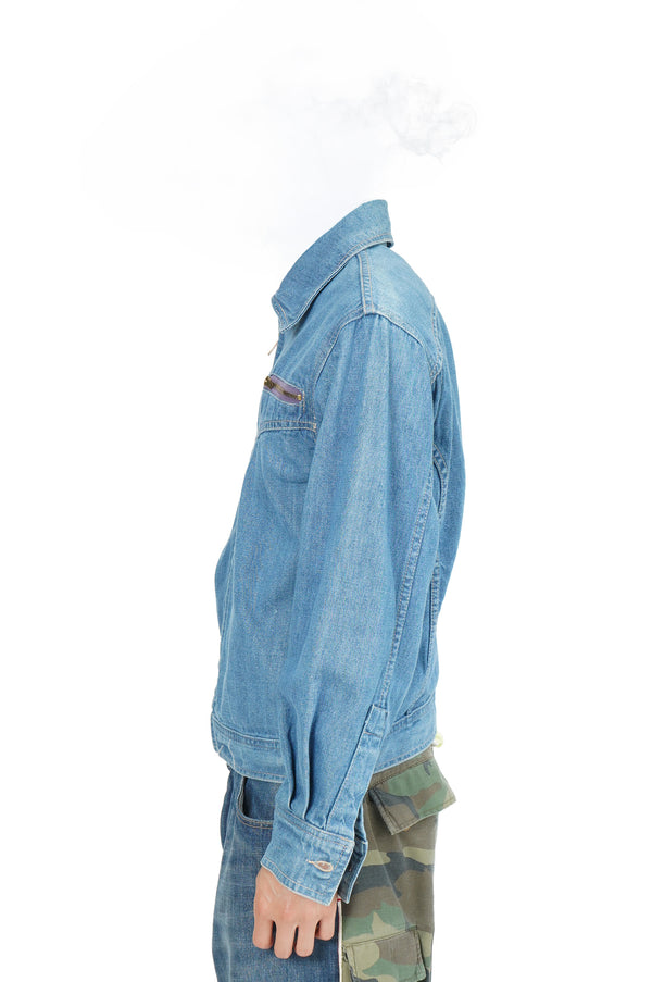 70's "THE BOTTOM HALF" -DENIM JACKET-