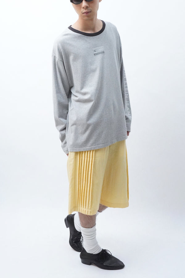 2000’s “CK Calvin Klein Jeans” -Logo Printed L/S Tee-