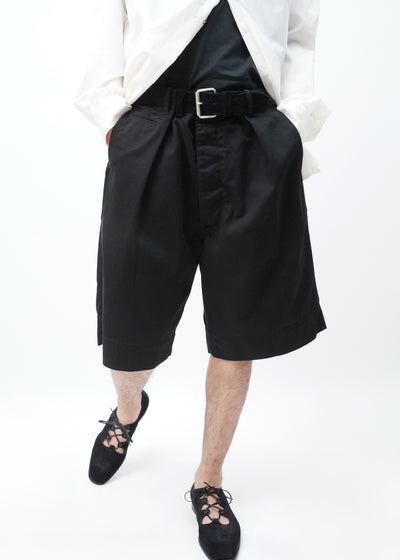 METHOD [Integrated Leather Belt Short Pants]