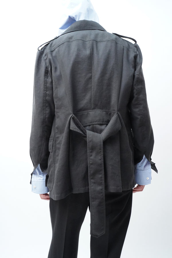 -Polyester mesh safari jacket-
