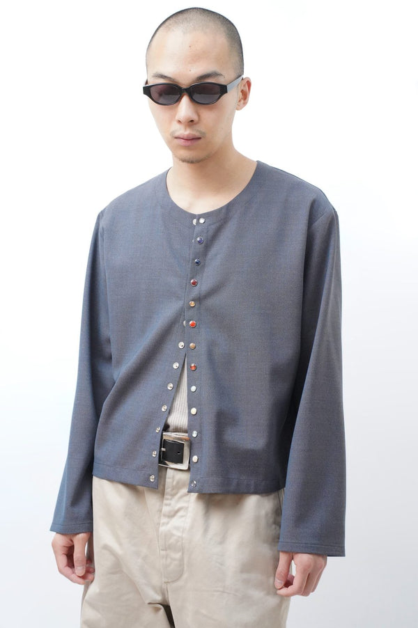 [MANHOLE EDITION] -Wool Cardigan with Treasure Buttons-