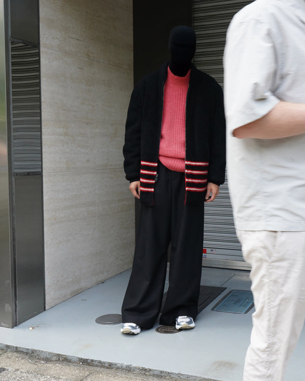 JUNO -WIDE-LEGGED ELASTICATED TROUSERS-[BLACK]