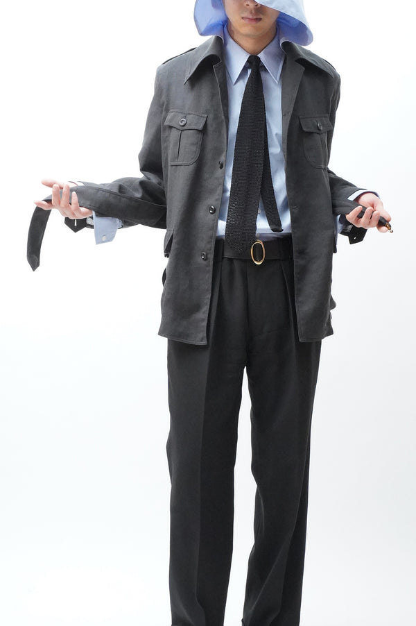-Polyester mesh safari jacket-