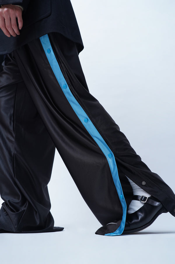 2000's "NIKE" -Side Snap Jersey Pants-