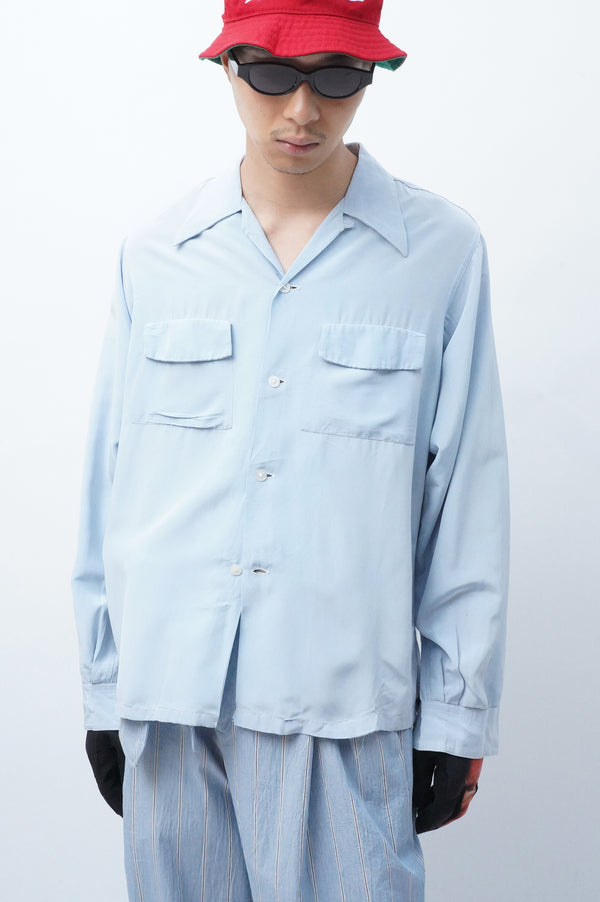 50's "APOLLO" -L/S Silk Shirt-