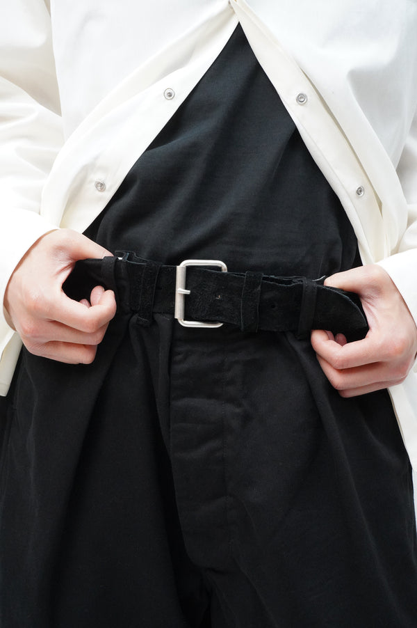 METHOD [Integrated Leather Belt Short Pants]