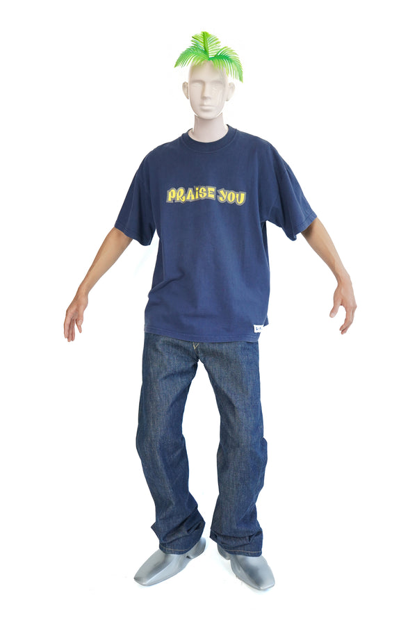 90'S  "SCREEN STARS" -"FATBOY SLIM-PRAISE YOU" Printed S/S Tee-