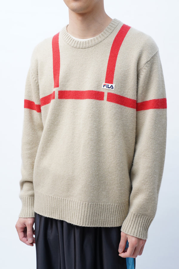 90's "FILA" -Cashmere Knit Sweater-