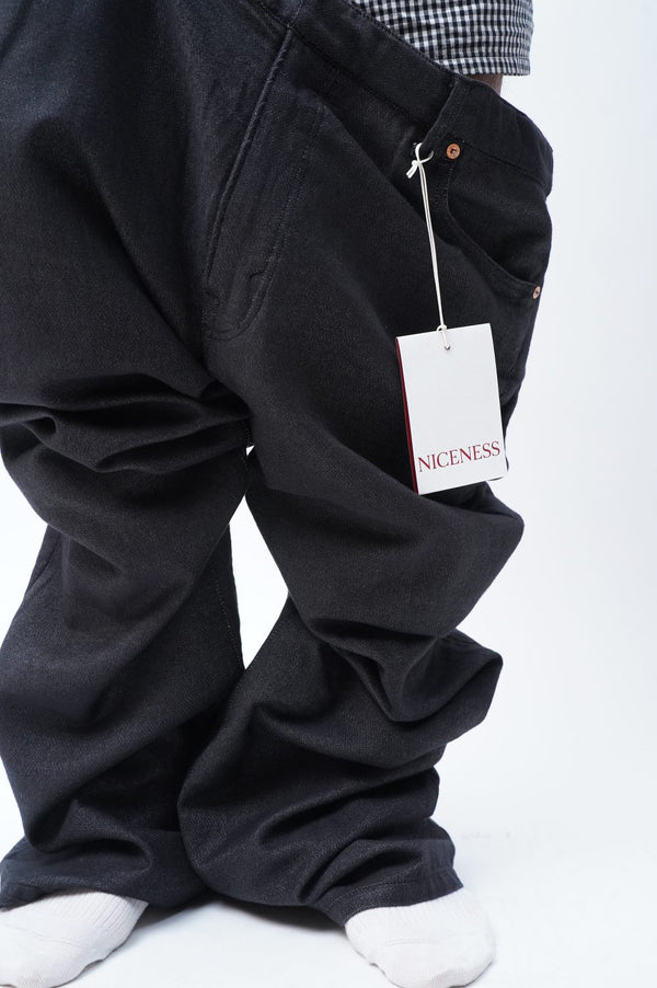 N.CLAPTON -Semi-Flared Denim Easy Pants-