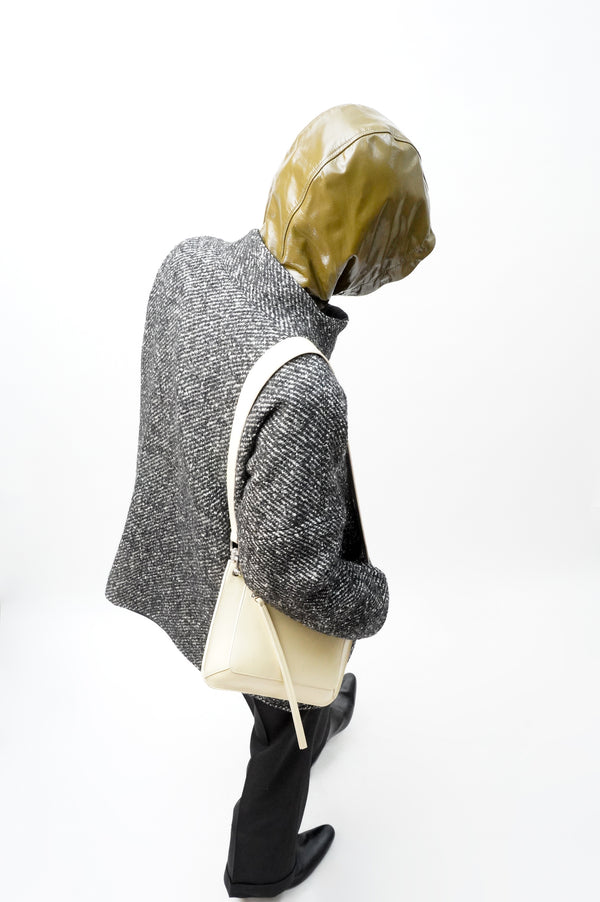 -BRIGHAM LEATHER HOODED JACKET-