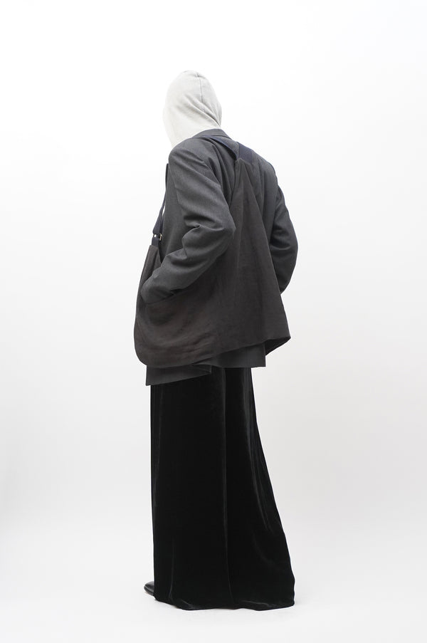 Stand-Up Demimoorebag [Black Linen]