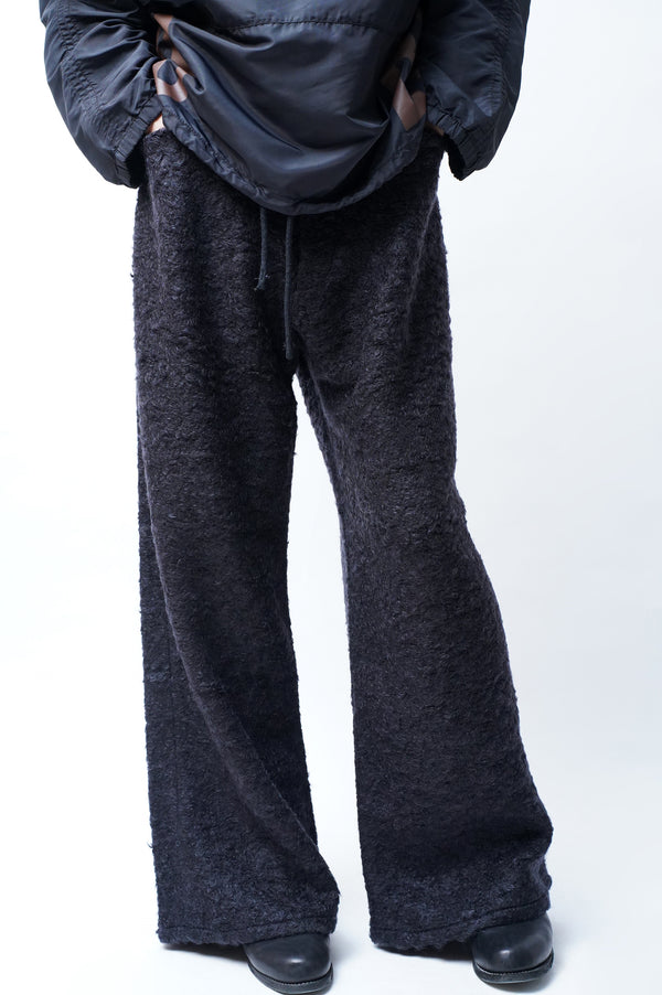 -Gathered Curly, Fluffy, Huggy Trousers-