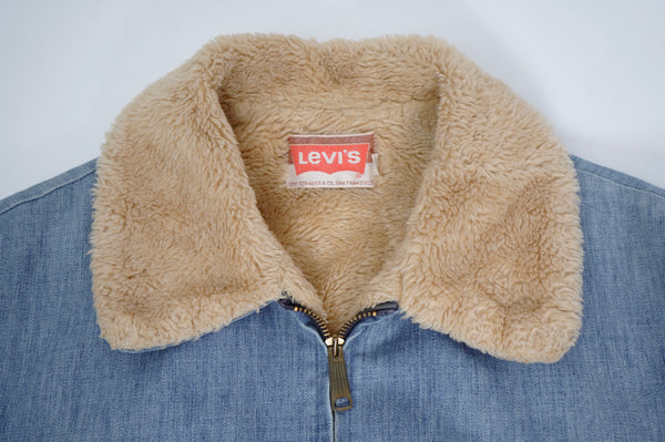 70's "Levi's" -G-1 Type Denim Boa Jacket-