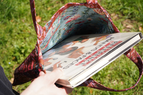 Gobelinbag -Mini Flower II Redbrown
