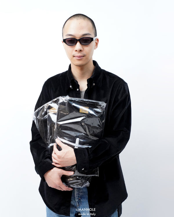 -WALTER TAB- [snap tab collar velvet shirt]