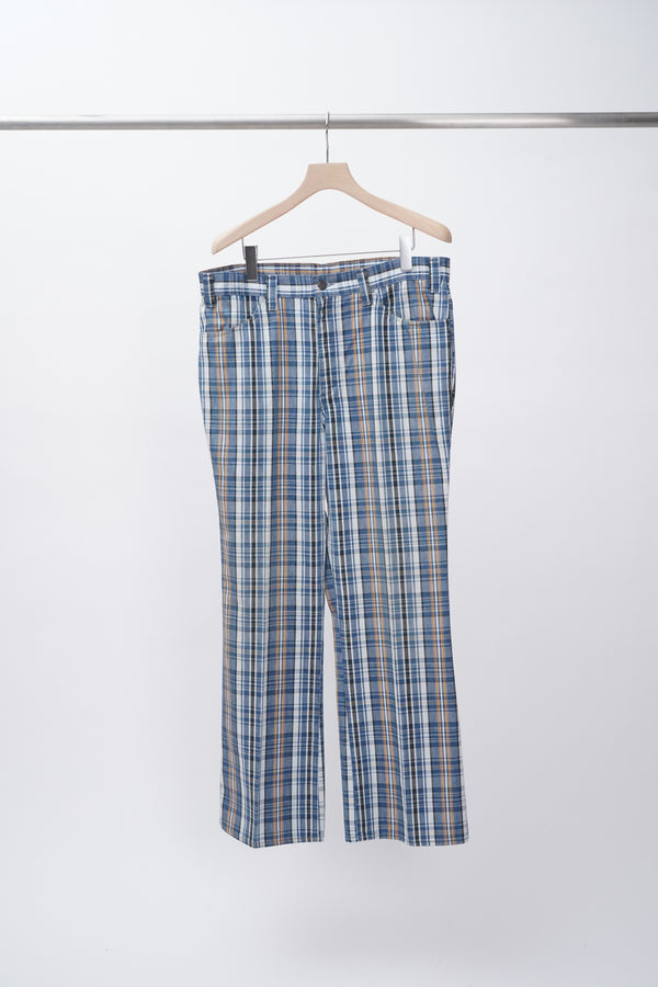 70's "Levi's" -"546" Check Pattern Flare Pants-