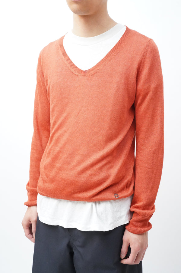"Loro Piana" -V/N Knit Sweater-