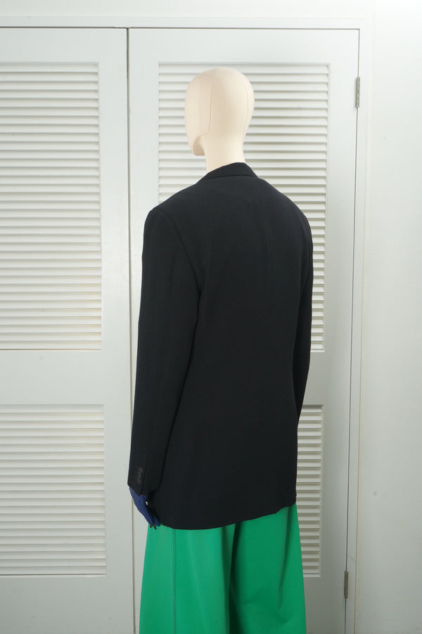 90's "GIORGIO ARMANI" -Wool/Silk/Rayon/Nylon 2B Jacket-