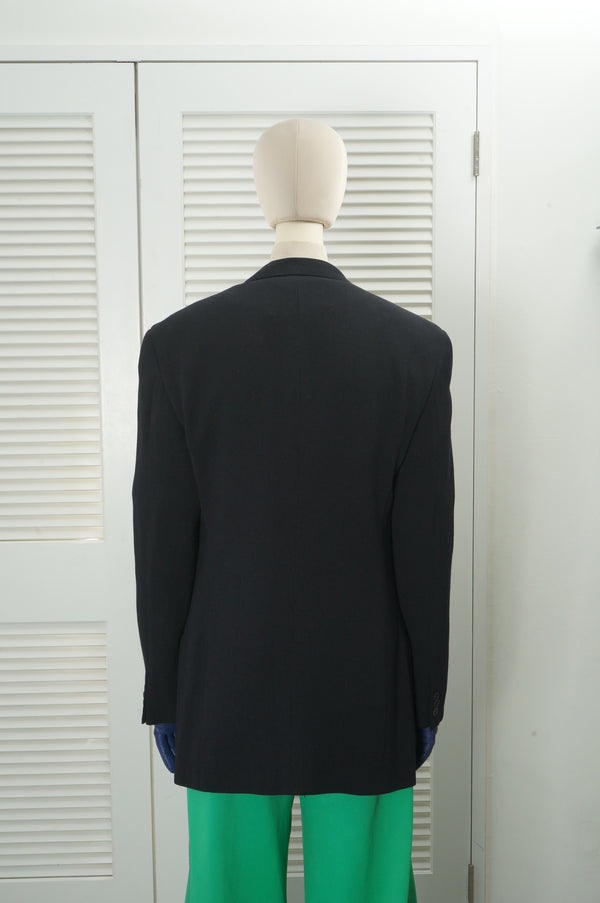 90's "GIORGIO ARMANI" -Wool/Silk/Rayon/Nylon 2B Jacket-