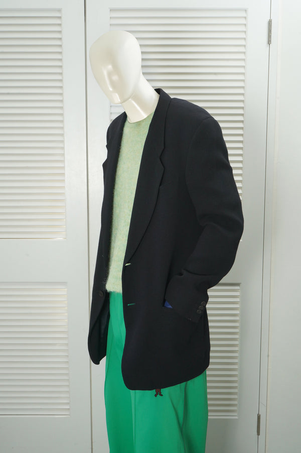 90's "GIORGIO ARMANI" -Wool/Silk/Rayon/Nylon 2B Jacket-