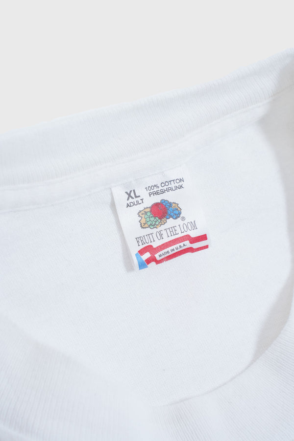 90's  "FRUIT OF THE LOOM" -Rasta Color Printed S/S Tee-
